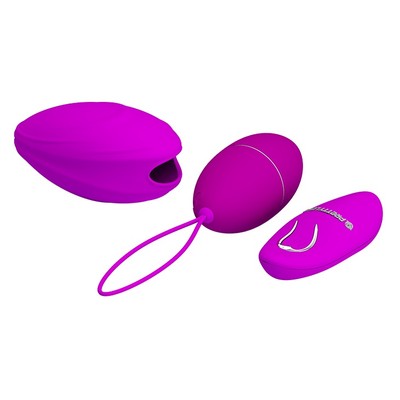 Cápsula Vibratória com Capa, 12 Modos de Vibração e Controle Remoto Sem Fio - Pretty Love Hyper Egg Joanne | 7,8 x 4 cm