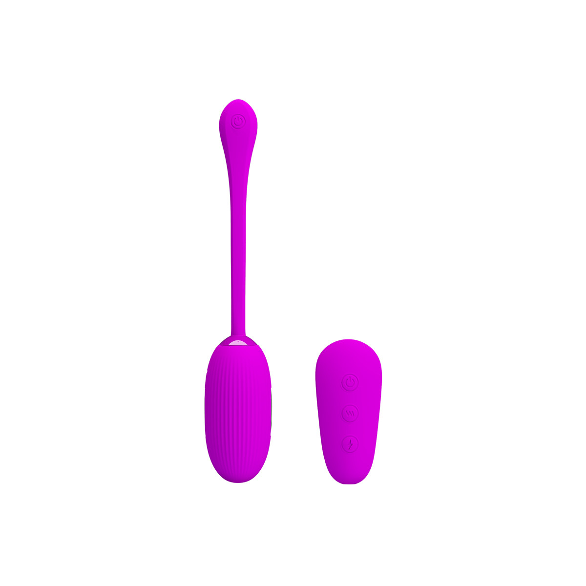 Cápsula Vibratória em Silicone com 7 Modos de Vibrações e 3 Tipos de Choques Elétrico, Controle sem Fio Recarregável - Pretty Love Shock Fun | 7,2 x 3,3 cm | Disponível em 2 Cores - 2