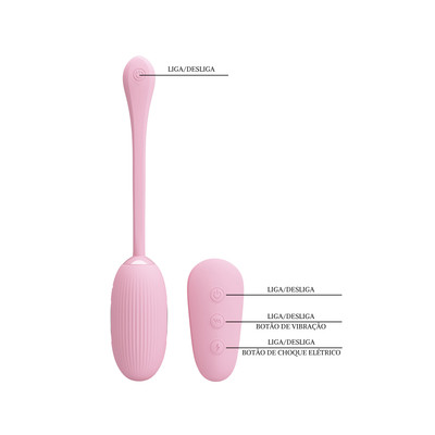 Foto 13 do produto Cápsula Vibratória em Silicone com 7 Modos de Vibrações e 3 Tipos de Choques Elétrico, Controle sem Fio Recarregável - Pretty Love Shock Fun | 7,2 x 3,3 cm | Disponível em 2 Cores