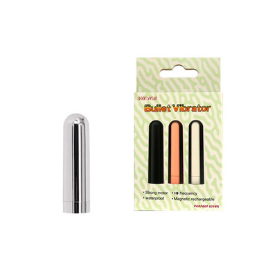 Cápsula Vibratória Cromada Recarregável com 10 Modos de Vibração - Ycolor | 6,9 x 1,8 cm