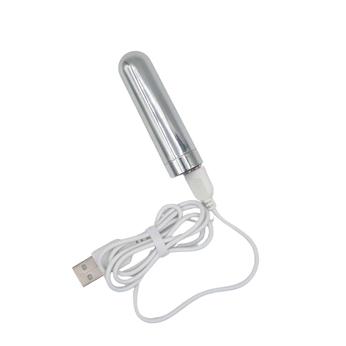 Cápsula Vibratória Cromada Recarregável com 10 Modos de Vibração - Ycolor | 6,9 x 1,8 cm - 3