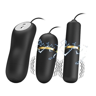 Cápsulas Vibratórias com Controle Remoto, 7 Modos de Vibração e 3 Níveis de Choque - Pretty Love Bouble