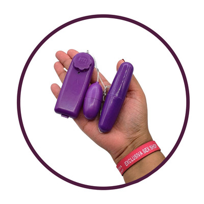 Foto 5 do produto Cápsula Vibratória Dupla com Multivelocidade e Controle com Fio - Vibrator G Spot  | Disponível em 4 Cores