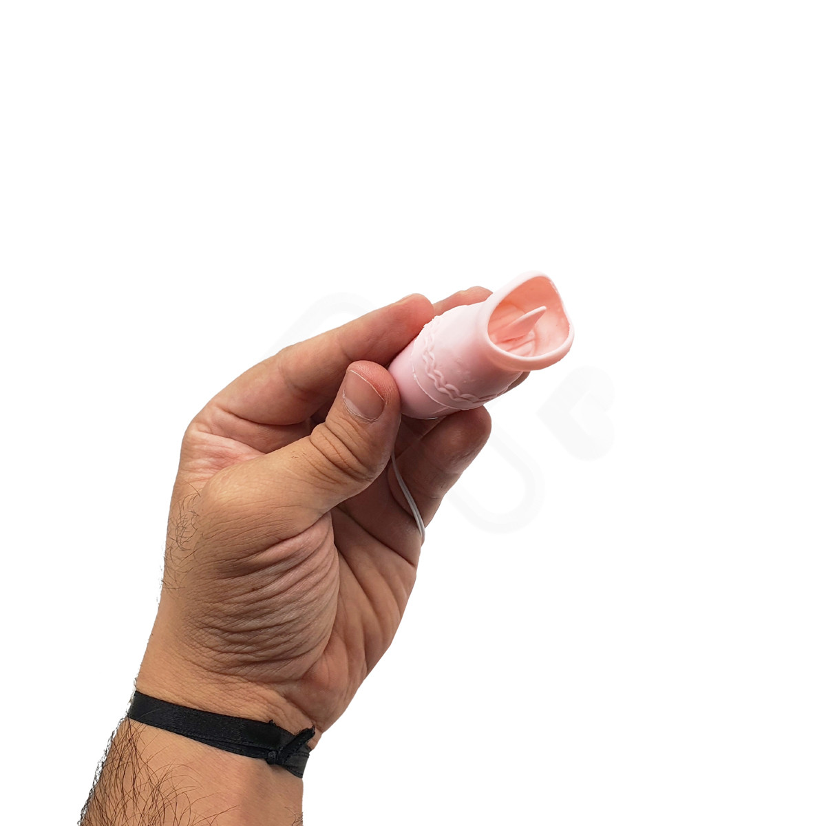 Cápsula Vibratória Dupla com Vibração Única, Capa de Língua Estimuladora e Alimentação via Cabo USB - 6,1 x 2,6 cm | Disponível em 2 cores - 6