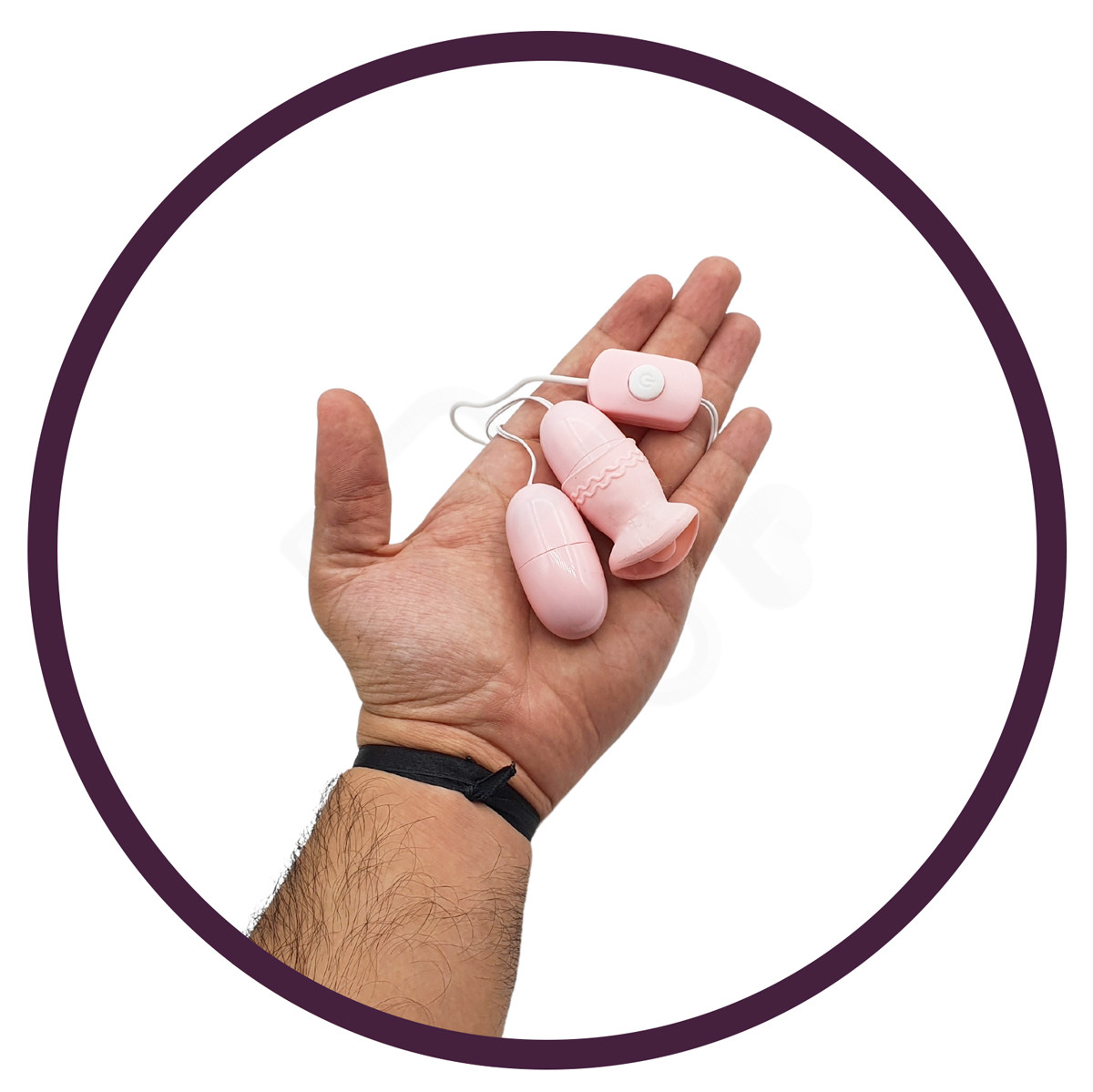 Cápsula Vibratória Dupla com Vibração Única, Capa de Língua Estimuladora e Alimentação via Cabo USB - 6,1 x 2,6 cm | Disponível em 2 cores - 8