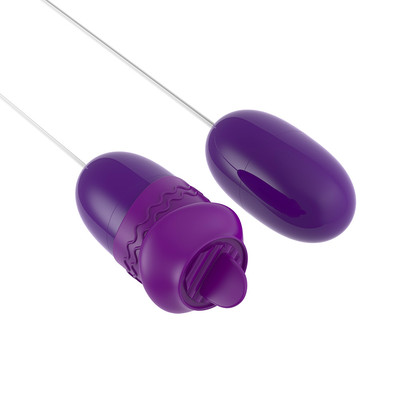 Foto 1 do produto Cápsula Vibratória Dupla com Vibração Única, Capa de Língua Estimuladora e Alimentação via Cabo USB - 6,1 x 2,6 cm | Disponível em 2 cores