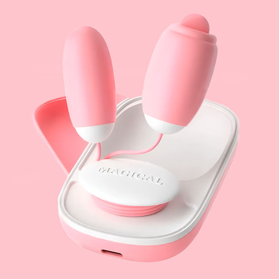 Cápsula Vibratória com Estimulador de Clitóris em Silicone, 12 Modos de Vibração, 12 Movimentos de Língua e Controle Remoto - Lilo We Love Magic Box