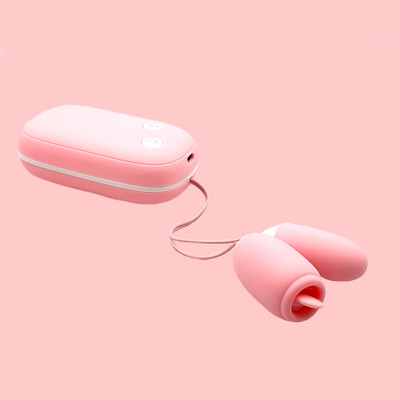 Foto 4 do produto Cápsula Vibratória com Estimulador de Clitóris em Silicone, 12 Modos de Vibração, 12 Movimentos de Língua e Controle Remoto - Lilo We Love Magic Box