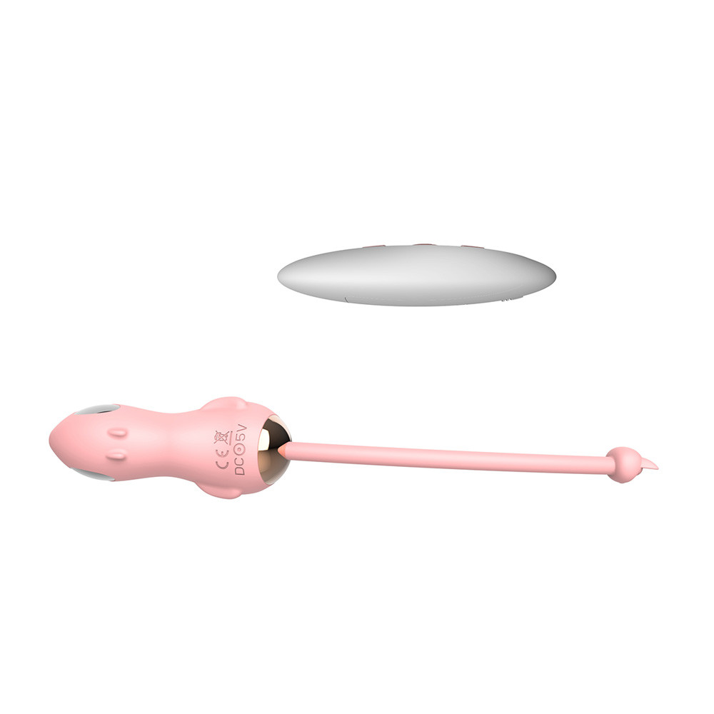 Cápsula Vibratória em Forma de Capivara Fofa com 10 Modos de Vibração, Estimulações Elétricas e Controle Remoto Sem Fio - Miki | Disponível em 2 Cores - 2