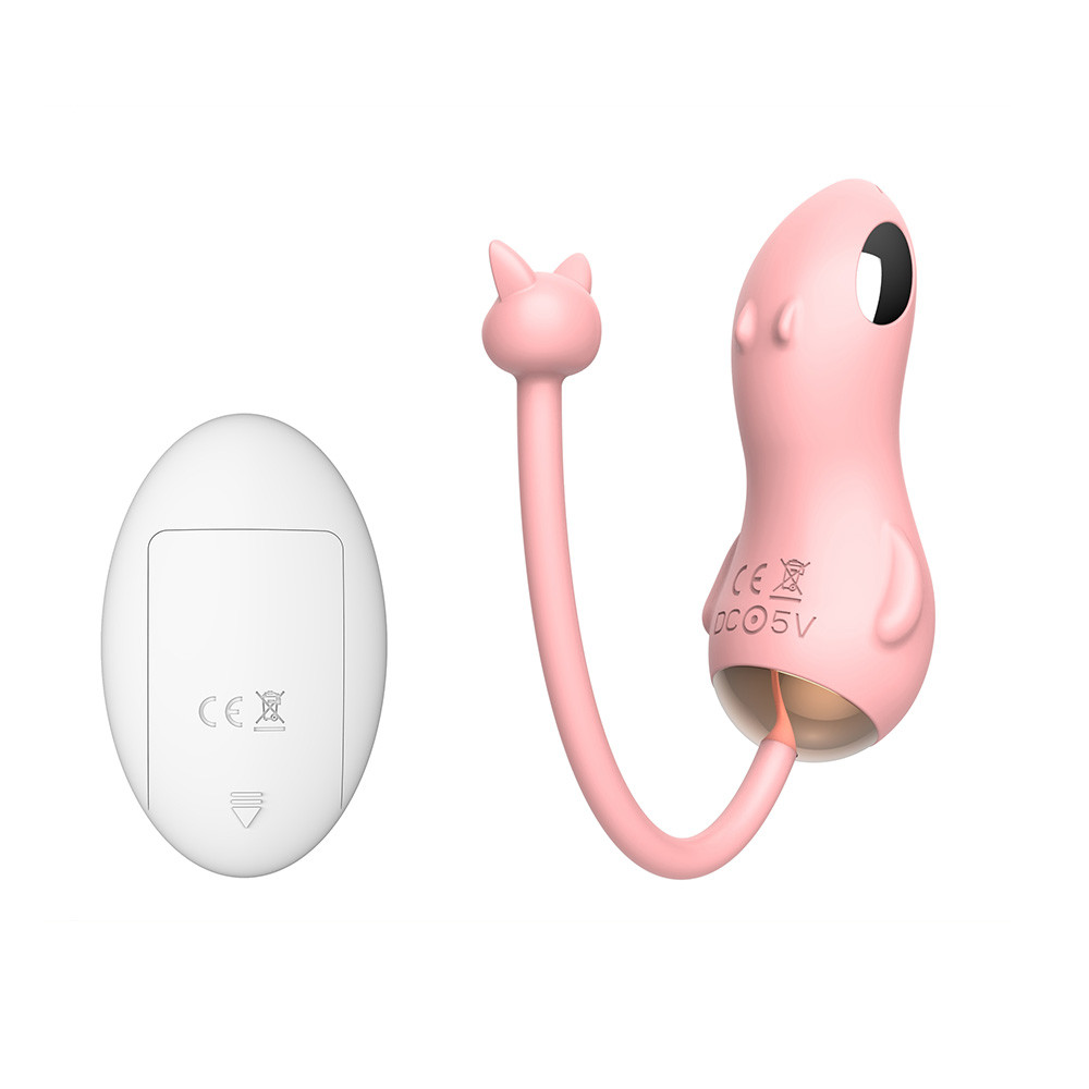 Cápsula Vibratória em Forma de Capivara Fofa com 10 Modos de Vibração, Estimulações Elétricas e Controle Remoto Sem Fio - Miki | Disponível em 2 Cores - 4