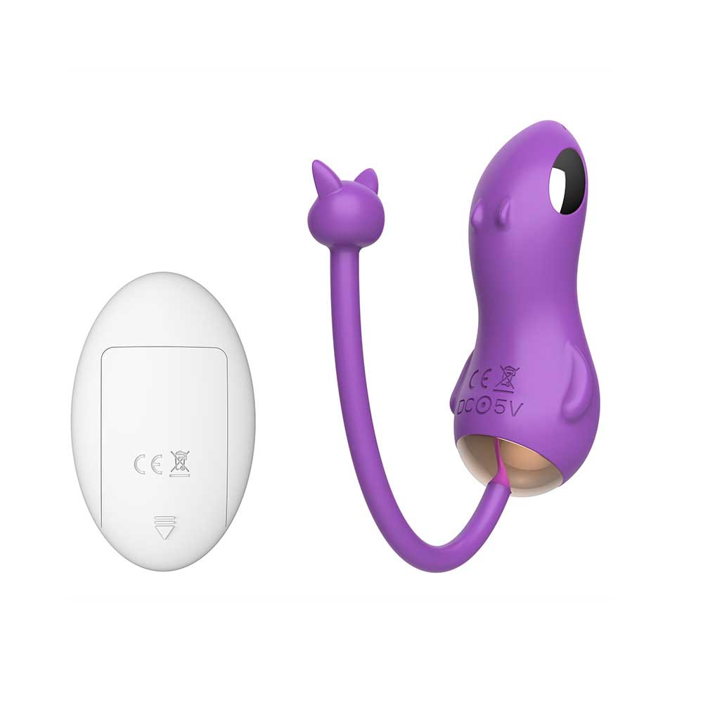 Cápsula Vibratória em Forma de Capivara Fofa com 10 Modos de Vibração, Estimulações Elétricas e Controle Remoto Sem Fio - Miki | Disponível em 2 Cores - 10