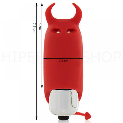 Foto 3 do produto Cápsula Vibratória em Forma de Diabinho com 10 Modos de Vibração e Resistente à Água - XYZ Pocket Vibe | 7,5 x 2,5 cm