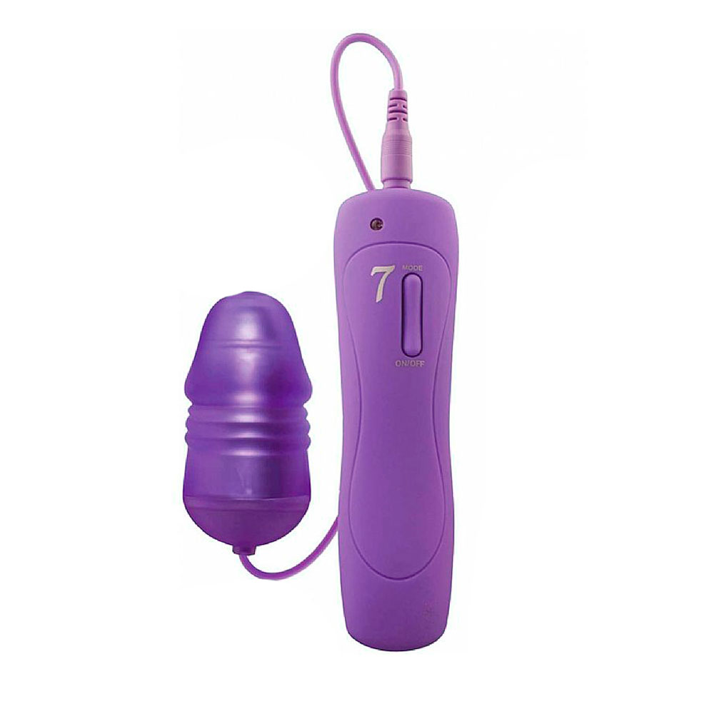 Cápsula Vibratória em Forma de Glande Definida com Lanterna, 7 Modos de Vibração e Controle Remoto com Fio - Aphrodisia Flashing Vibe | 6 x 2,8 cm | Disponível em 2 Cores - 5