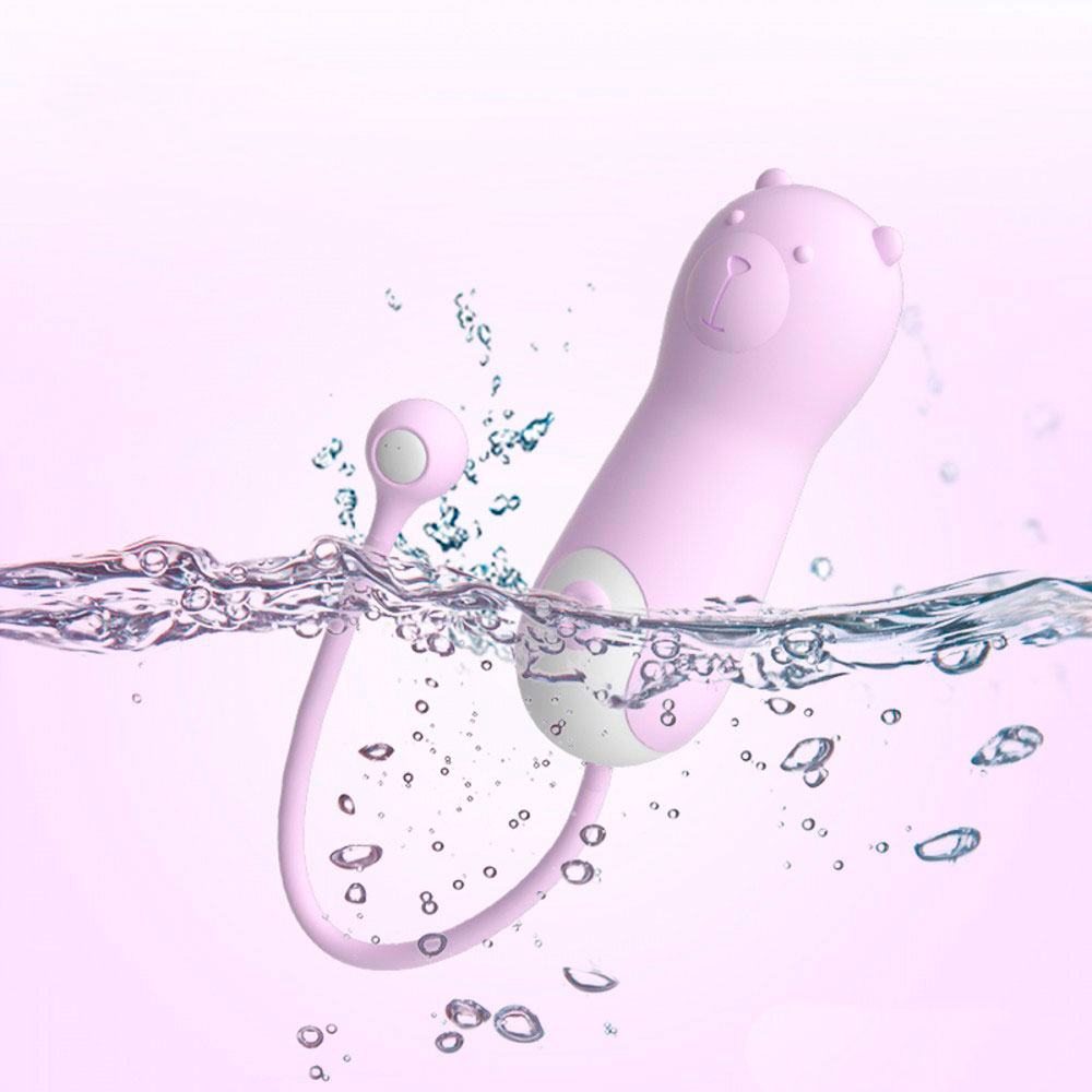 Cápsula Vibratória em Forma de Urso com 10 Modos de Vibração, Alça de Segurança e Carregamento via Cabo USB - Lilo Lala | 8,9 x 3,1 cm - 3