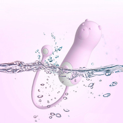 Foto 3 do produto Cápsula Vibratória em Forma de Urso com 10 Modos de Vibração, Alça de Segurança e Carregamento via Cabo USB - Lilo Lala | 8,9 x 3,1 cm