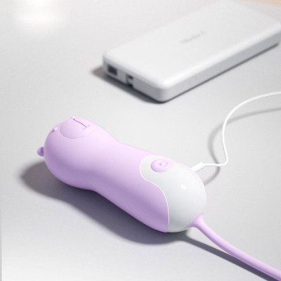 Foto 4 do produto Cápsula Vibratória em Forma de Urso com 10 Modos de Vibração, Alça de Segurança e Carregamento via Cabo USB - Lilo Lala | 8,9 x 3,1 cm