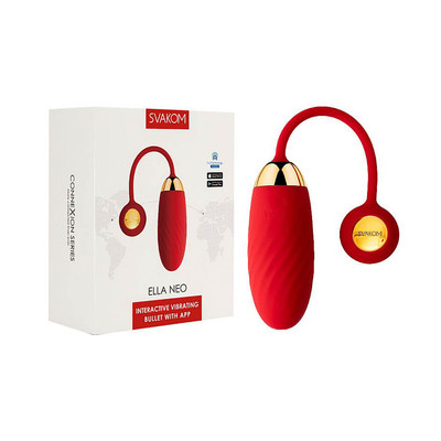 Foto 7 do produto Cápsula Vibratória Interativa Recarregável com 10 Modos de Vibração e Aplicativo - Svakom Ella Neo | 8,4 x 3,2 cm