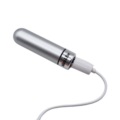 Foto 6 do produto Capsula Vibratória em Metal com 9 Modos de Vibração e Carregamento Via Cabo USB Magnético - Adam & Eve Eve's Rechargeable Silver Metal Bullet | 5,7 x 1,8 cm