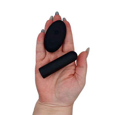 Cápsula Vibratória Recarregável com 10 Modos de Vibrações e Controle Remoto Sem Fio - 3R Import | 7,6 x 2,1 cm