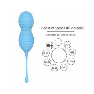 Cápsula Vibratória Recarregável com 9 Modos de Vibração, Textura Anelar e Controle Remoto Sem Fio - S-Hande Rolling | 17,3 x 3,5 cm | Disponível em 2 Cores