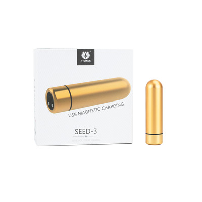 Cápsula Vibratória Recarregável em ABS e 9 Modos de Vibrações - S-Hande Seed-3 | 6,9 x 1,8 cm | Disponível em 2 Cores