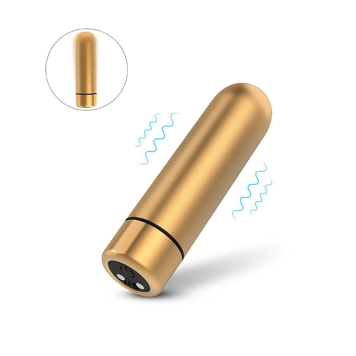 Cápsula Vibratória Recarregável em ABS e 9 Modos de Vibrações - S-Hande Seed-3 | 6,9 x 1,8 cm | Disponível em 2 Cores - 3