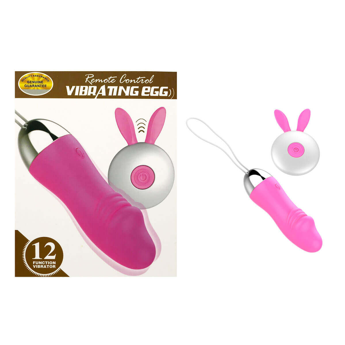 Cápsula Vibratória Recarregável no Formato de Glande Definida com 12 Modos de Vibrações e Controle Remoto sem Fio - Remote Control Vibrating Egg| Disponível em 2 Cores - 5