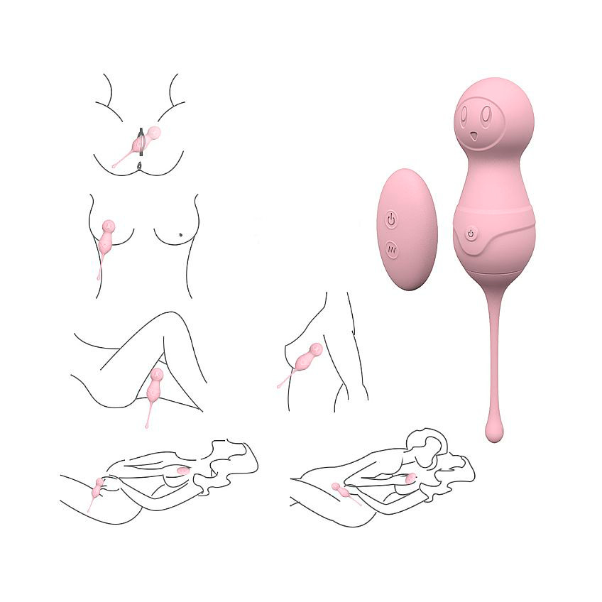 Cápsula Vibratória Recarregável para Pompoar com 9 Modos de Vibrações e Controle Remoto Sem Fio - S-Hande VAVA | 7,8 x 3,2 cm | Disponível em 2 Cores - 5