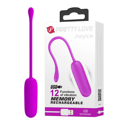 Foto 8 do produto Cápsula Vibratória Recarregável em Silicone com 12 Modos de Vibração e Função Memória - Pretty Love Joyce | Disponível em 3 Cores