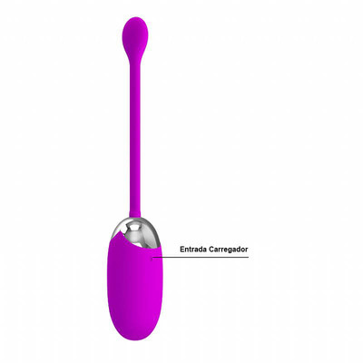 Foto 5 do produto Cápsula Vibratória Recarregável em Silicone com 12 Modos de Vibração - Pretty Love Brook | 7,2 x 3,3 cm