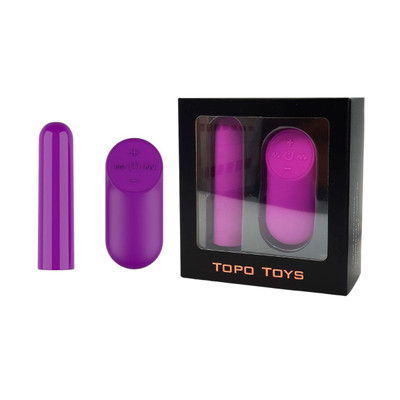 Foto 1 do produto Cápsula Vibratória Recarregável em Silicone com 7 Modos de Vibrações, 4 Velocidades e Controle Remoto Sem Fio - Topo Toys Wish - 8,3 x 2 cm | Disponível em 2 Cores
