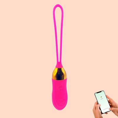 Cápsula Vibratória Recarregável em Silicone, 9 Modos de Vibração, Controle via Aplicativo e Alça de Segurança - Good Vibe Toys | 9,3 x 2,9 cm