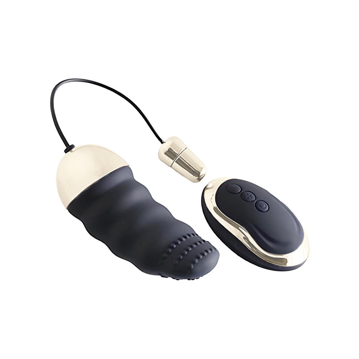 Cápsula Vibratória Recarregável com Cerdas Estimuladoras, 10 Modos De Vibração e Controle Remoto Sem Fio - Remote Control Jump Egg | 8,7 x 3,6 cm | Disponível Em 2 Cores - 2