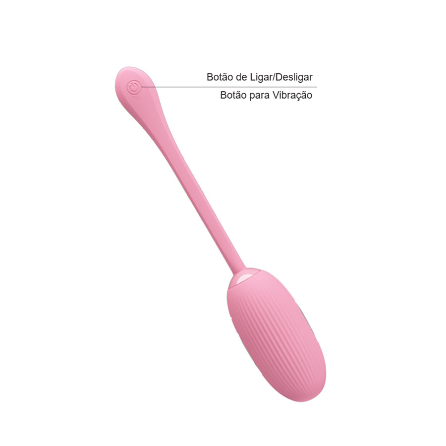 Cápsula Vibratória em Silicone com 12 Modos de Vibração, 3 Intensidades de Choque e Controle via App  - Pretty Love Doreen | 7,2 x 3,3 cm | Disponível em 2 Cores - 6