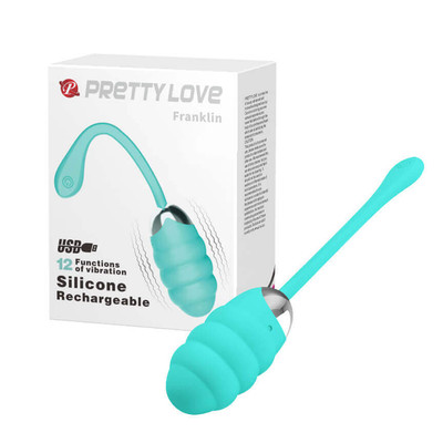Foto 5 do produto Cápsula Vibratória em Silicone Macio com 12 Modos de Vibração e Recarregável - Pretty Love Franklin | Disponível em 2 Cores