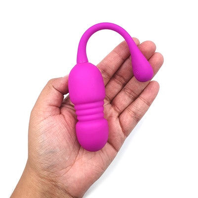 Capsula Vibratória em Silicone com 12 Movimento de Vai e Vem e Controle Remoto - Pretty Love Callieri | 8 x 3,2 cm