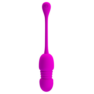 Foto 3 do produto Capsula Vibratória em Silicone com 12 Movimento de Vai e Vem e Controle Remoto - Pretty Love Callieri | 8 x 3,2 cm