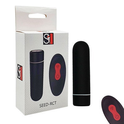 Foto 1 do produto Cápsula Vibratória em Silicone, 9 Modos de Vibração, Controle Remoto Sem Fio e Recarregável - SI Seed-RCT | Disponível em 4 Cores