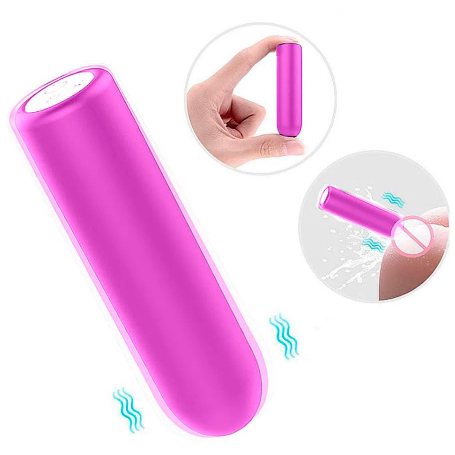 Cápsula Vibratória em Silicone com 9 Modos de Vibração, Resistente à Água e Recarregável - SI Seed | 7 x 1,8 cm | Disponível em 5 Cores - 6