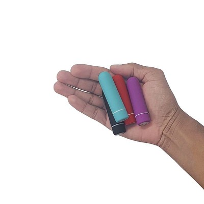 Cápsula Vibratória em Silicone com 9 Modos de Vibração, Resistente à Água e Recarregável - SI Seed | 7 x 1,8 cm | Disponível em 5 Cores