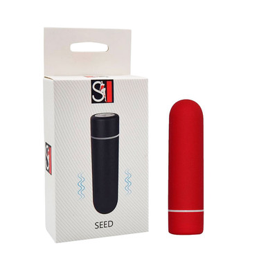 Cápsula Vibratória em Silicone com 9 Modos de Vibração, Resistente à Água e Recarregável - SI Seed | 7 x 1,8 cm | Disponível em 5 Cores