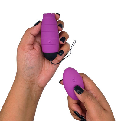 Cápsula Vibratória em Silicone com 9 Modos de Vibrações e Controle Remoto sem Fio - Baby Bee S-Hande | Disponível em 2 Cores