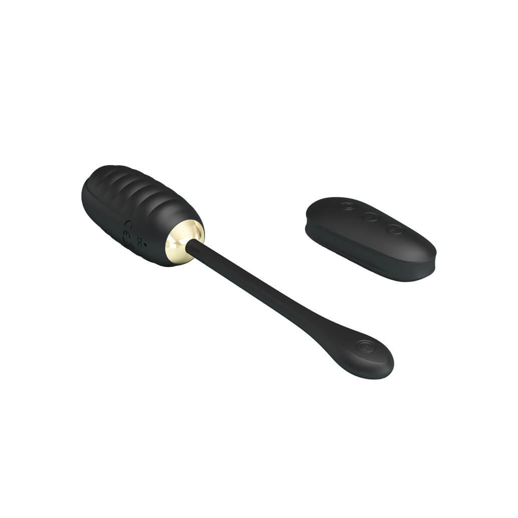 Cápsula Vibratória em Silicone com Detalhes em Ouro 24K, 12 Modos de Vibração, Função Memória e Controle Remoto Sem Fio - Pretty Love Royal Pleasure Doreen - 2