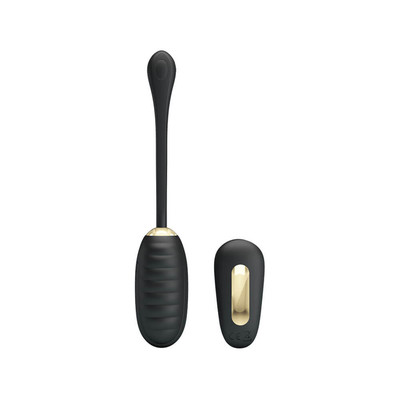 Foto 3 do produto Cápsula Vibratória em Silicone com Detalhes em Ouro 24K, 12 Modos de Vibração, Função Memória e Controle Remoto Sem Fio - Pretty Love Royal Pleasure Doreen