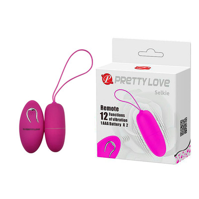 Foto 5 do produto Cápsula Vibratória em Silicone Macio com 12 Modos de Vibração e Controle Remoto Sem Fio - Pretty Love Selkie | 7 x 3 cm | Disponível em 2 Cores