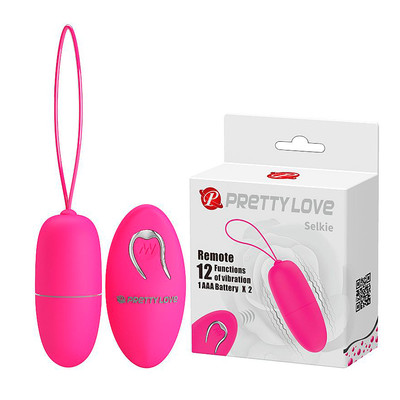 Cápsula Vibratória em Silicone Macio com 12 Modos de Vibração e Controle Remoto Sem Fio - Pretty Love Selkie | 7 x 3 cm | Disponível em 2 Cores