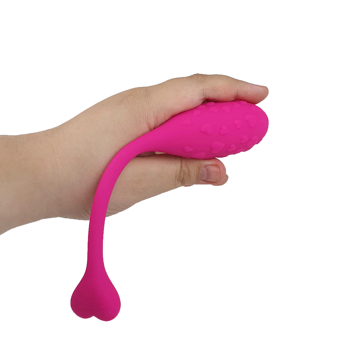 Cápsula Vibratória em Silicone Texturizado com Corações, 12 Modos de Vibração, Controle via Aplicativo e Recarregável - Pretty Love Fisherman | 7,5 x 3,1 cm - 7