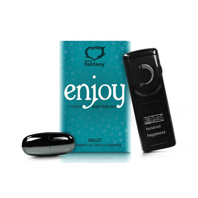 Foto 1 do produto Cápsula Vibratória com Vibração Multivelocidade e Controle Remoto com Fio - Sexy Fantasy Enjoy | 5,6 x 2,6 cm