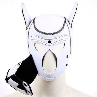 Foto 7 do produto Capuz Sado em Neoprene com Formato de Cachorro, Orelhas Articuláveis e Focinho Removível - Puppy Hood | Tamanho Único