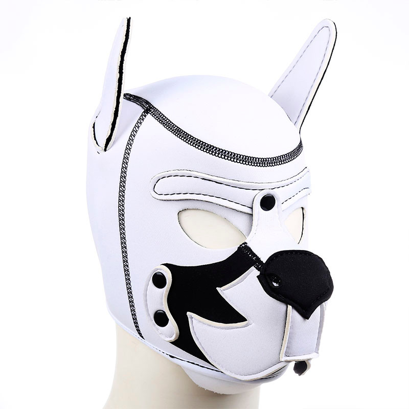 Capuz Sado em Neoprene com Formato de Cachorro, Orelhas Articuláveis e Focinho Removível - Puppy Hood | Tamanho Único - 4